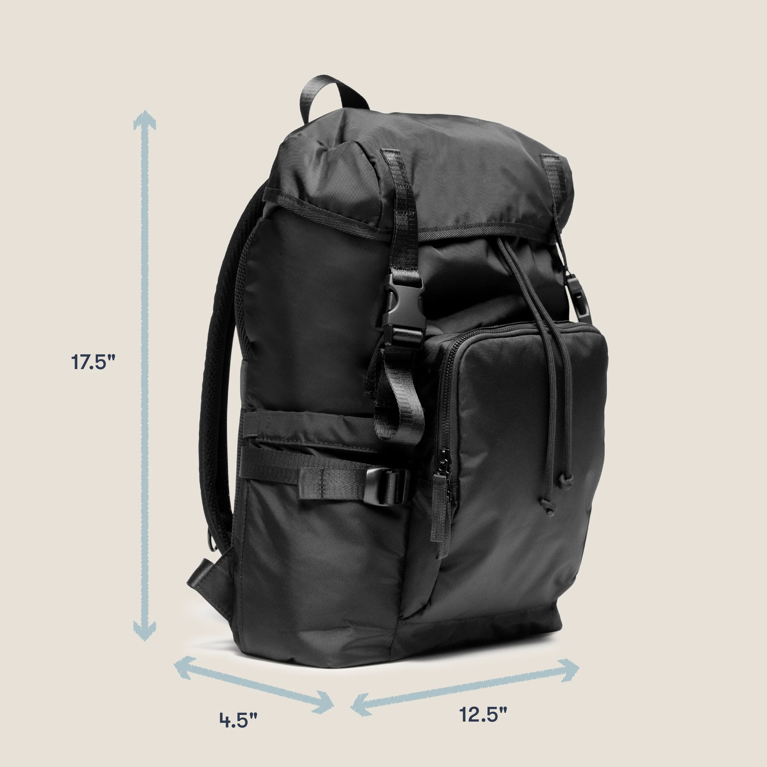 The Compact Stroller+ & The Parent Backpack Bundle, Black - Image 7
