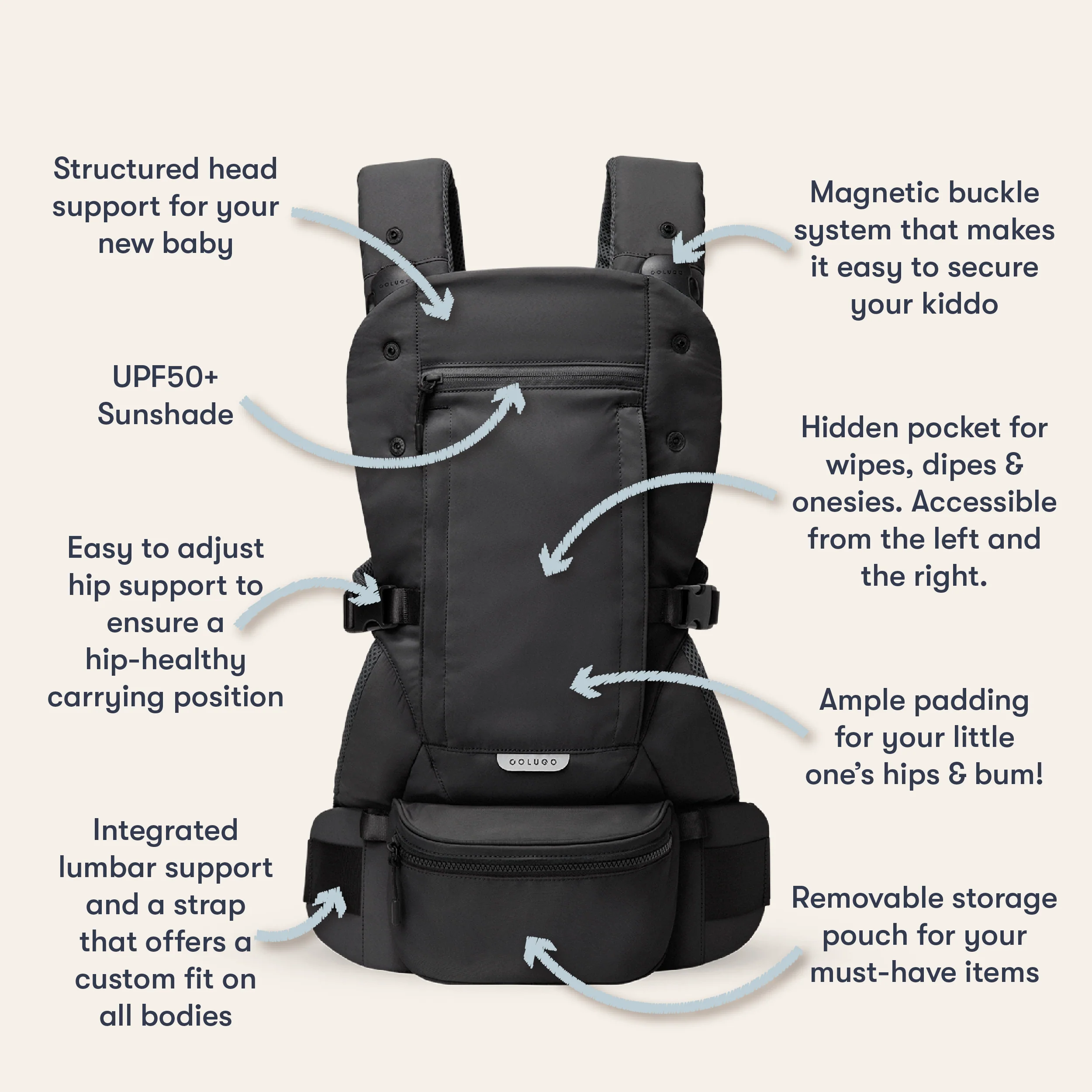 The Baby Carrier + The Carrier Cozy Bundle, Wild Child - Image 5