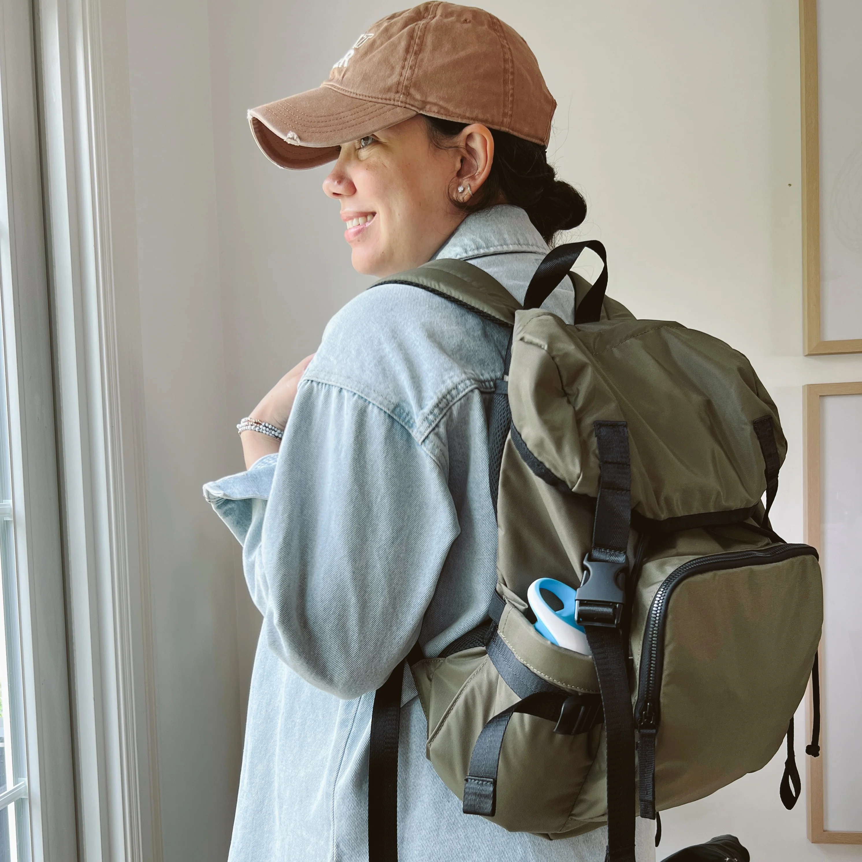 The Compact Stroller+ & The Parent Backpack Bundle, Olive - Image 11