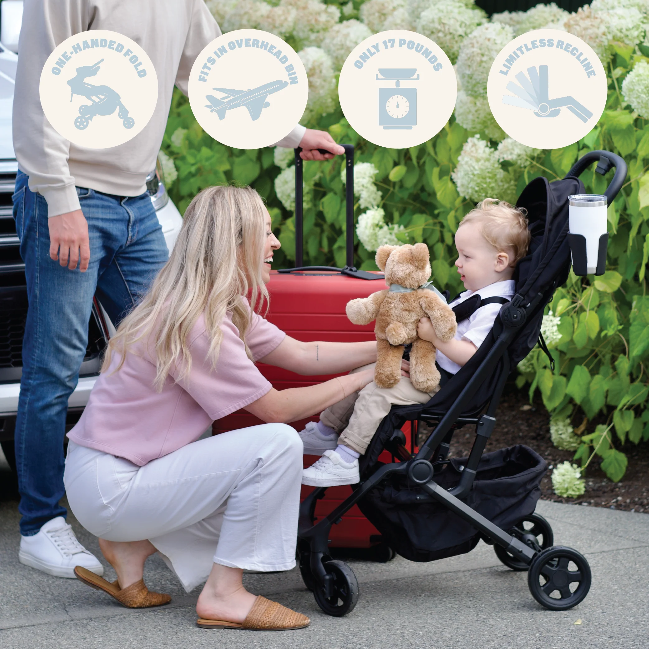 The Compact Stroller+ & The Baby Carrier Bundle, Wild Child - Image 6