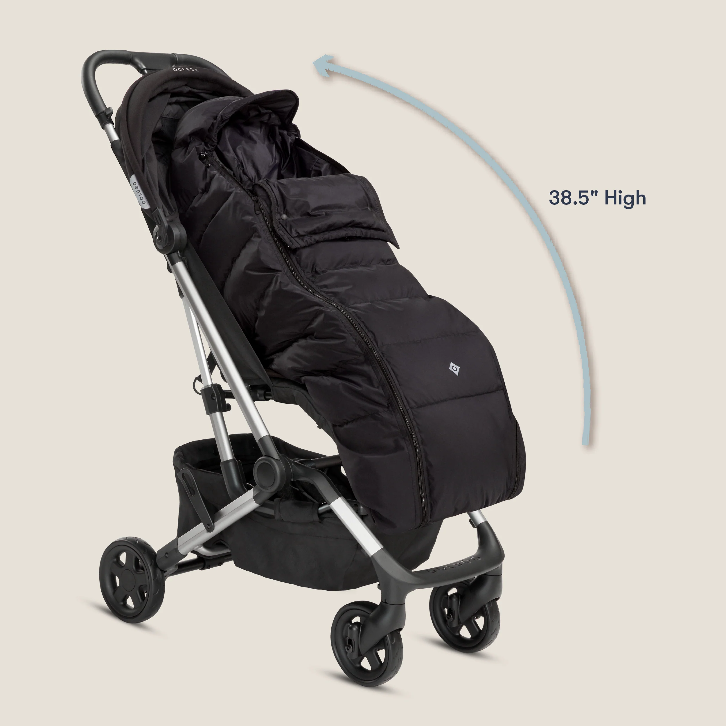 The Compact Stroller+ & The Cozy Bundle, Cool Grey - Image 4