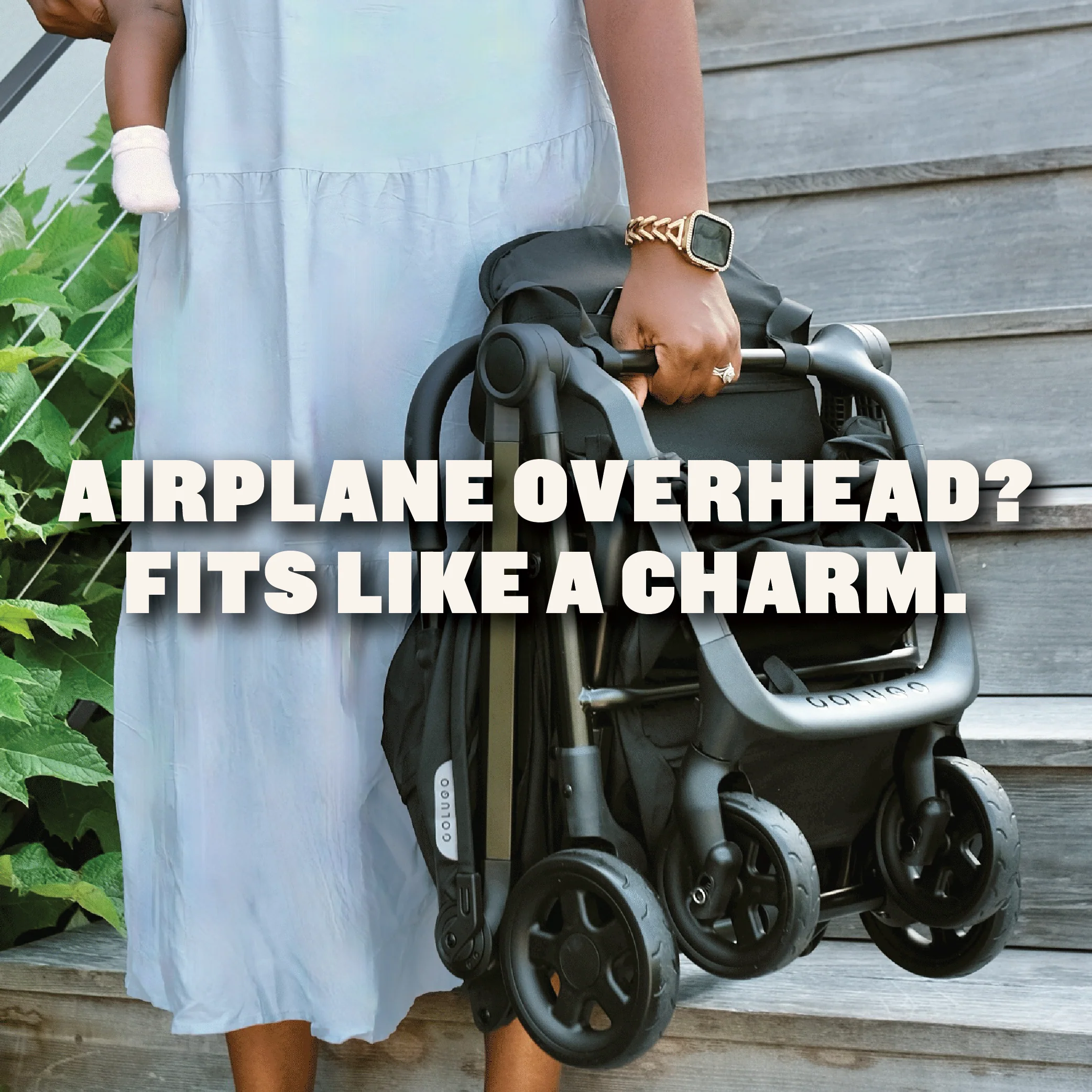 The Compact Stroller+ & Cozy Deluxe Bundle, Cool Grey - Image 5