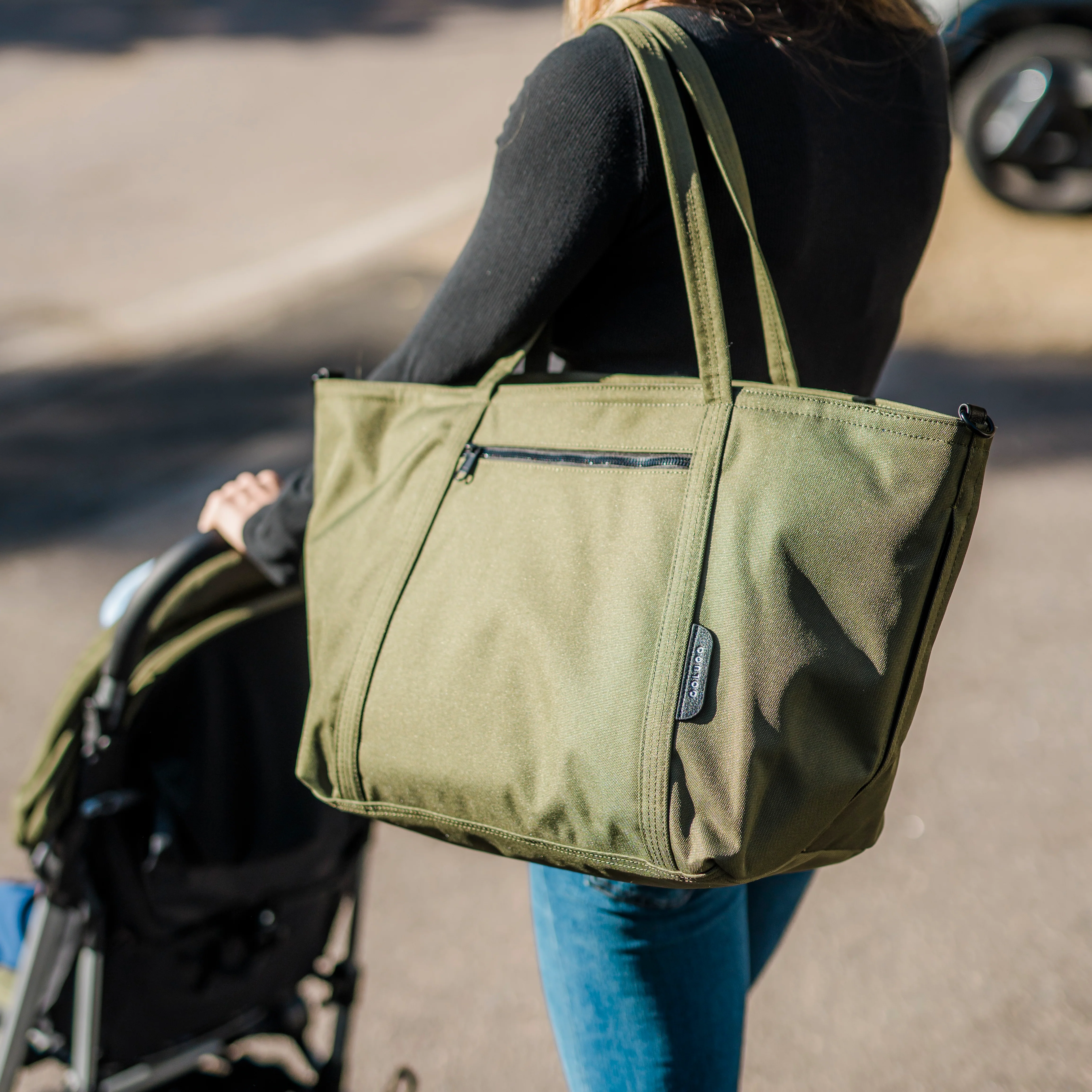The Compact Stroller+ & The Diaper Tote Bundle, Wild Child - Image 8