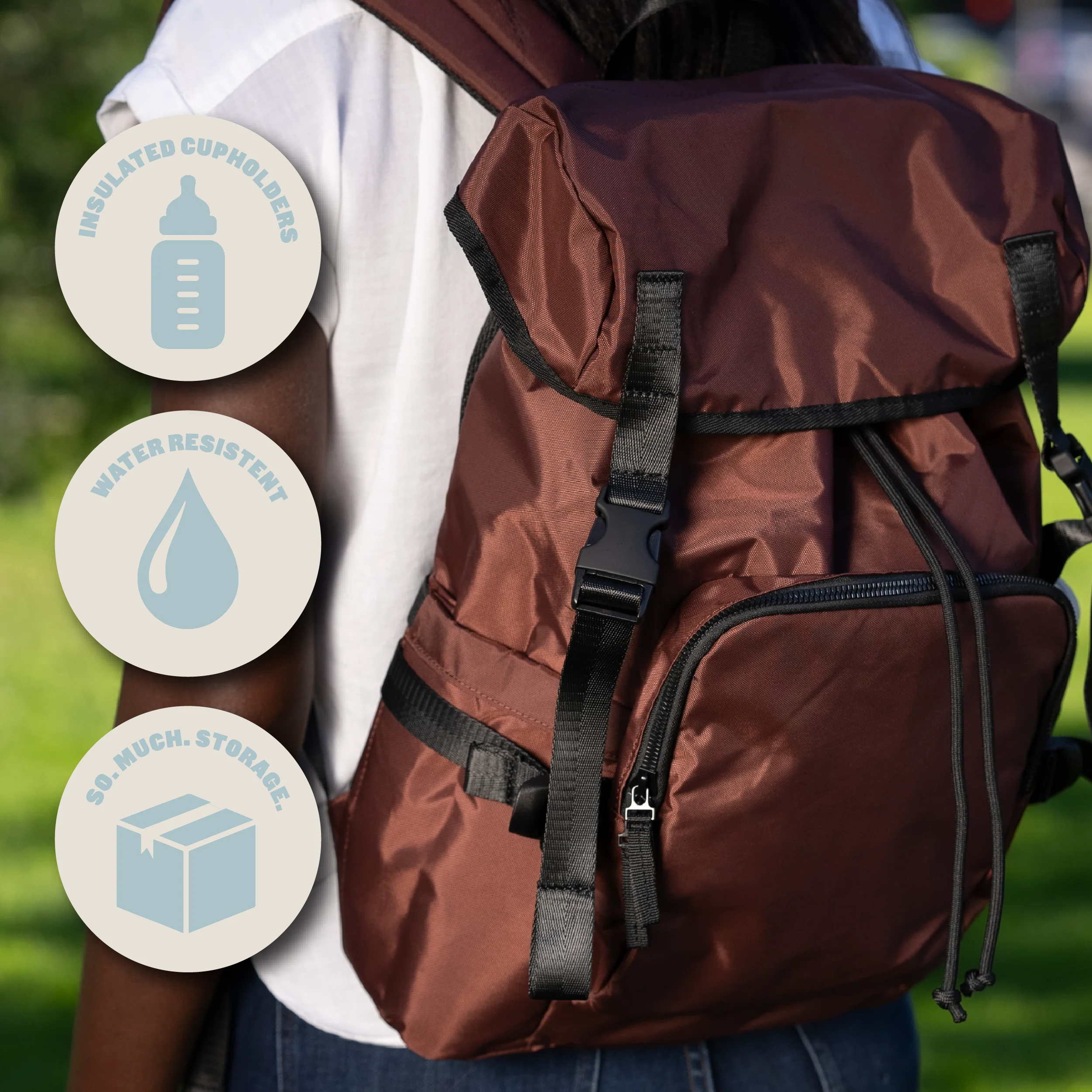 The Parent Backpack, Black - Image 3